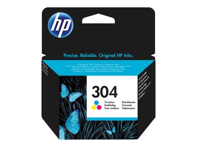 HP 304 - dye-based tricolor - original - ink cartridge_thumb