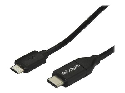 StarTech.com USB C to Micro USB Cable 2m 6ft - USB-C to Micro USB Charge Cable - USB 2.0 Type C to Micro B - Thunderbolt 3 Compatible (USB2CUB2M) - USB-C cable - 2 m_thumb