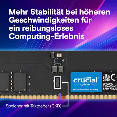 Crucial RAM - 32 GB - DDR5 6400 UDIMM CL52_4