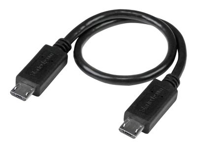 StarTech.com 8in Micro USB to Micro USB Cable - Male to Male - Micro USB OTG Cable for Your Mobile Device (UUUSBOTG8IN) - USB cable - 20.32 cm_1