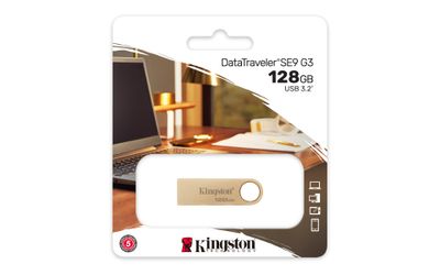 Kingston USB flash drive DataTraveler SE9 G3 - USB 3.2 Gen 1 - 128 GB - Gold_5