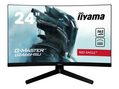 iiyama LED Curved-Display G-MASTER Red Eagle G2466HSU-B1 - 60 cm (23.6") - 1920 x 1080 Full HD_1