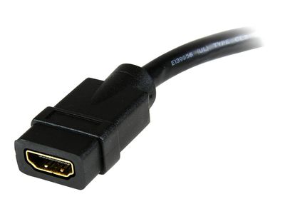 StarTech.com 8in HDMI to DVI-D Video Cable Adapter - HDMI Female to DVI Male - HDMI to DVI Dongle Adapter Cable (HDDVIFM8IN) - video adapter - HDMI / DVI - 20.32 cm_3