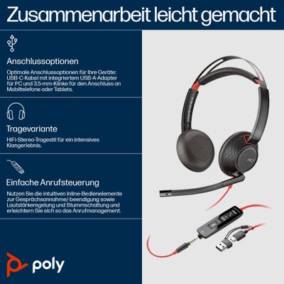 Poly Over-Ear Headset Blackwire 5220_3