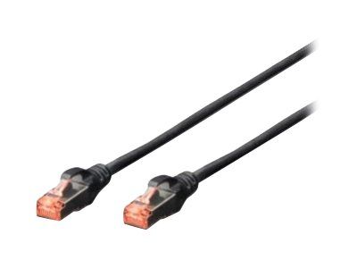 DIGITUS patch cable - 25 cm - black, RAL 9005_1