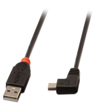 Lindy 31972 USB Kabel USB 2.0 2 m USB A Mini-USB B 0,48 Gbit/s Schwarz_thumb