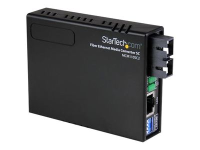 StarTech.com 10/100 Multi Mode Fiber Ethernet Media Converter SC 2 km - fiber media converter - 10Mb LAN, 100Mb LAN_1