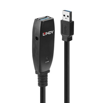 Lindy 43322 USB Kabel USB 3.2 Gen 1 (3.1 Gen 1) 15 m USB A 5 Gbit/s Schwarz_thumb