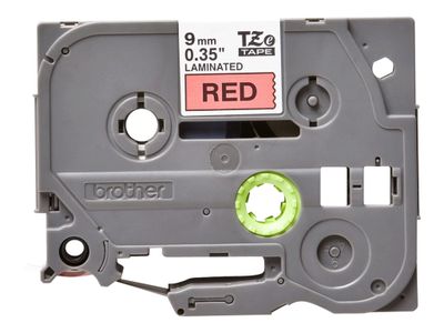 Brother laminiertes Schriftband P-Touch TZe-421 - 9 mm x 8 mm - Schwarz auf Rot_thumb