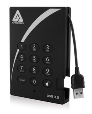 Apricorn Hard Drive - 1 TB - USB 3.0 - Black_thumb