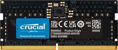 Crucial CT8G56C46S5 memory module 8 GB 1 x 8 GB DDR5 262-pin SO-DIMM ECC_thumb