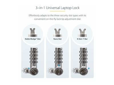 StarTech.com Sicherheitskabelschloss - 2 m, 25 Stück_3