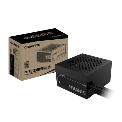 GIGABYTE P550SS Power Supply - PCIe 5.0, 80 PLUS Silver, 120mm Fan, ATX 3.0 compatible, EU Plug_thumb
