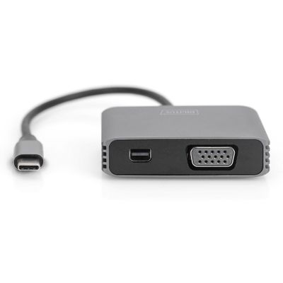 DIGITUS Grafik-Adapter DA-70825 - USB-C zu VGA / Mini DisplayPort - 20 cm_2