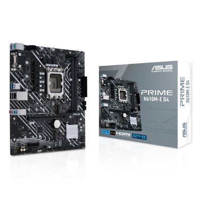 ASUS Mainboard PRIME H610M-E D4-CSM - micro ATX - Socket LGA1700 - Intel H610_4