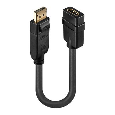 Lindy 41005 Videokabel-Adapter 0,15 m DisplayPort HDMI Schwarz_3