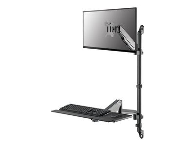 Neomounts WL90-325BL1 mounting kit - sit-stand workstation - for LCD display / keyboard / mouse - black_thumb