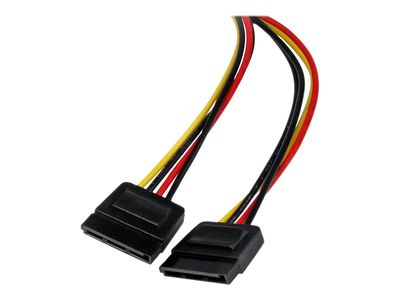 StarTech.com 12in LP4 to 2x SATA Power Y Cable Adapter - Molex to to Dual SATA Power Adapter Splitter - power adapter_4