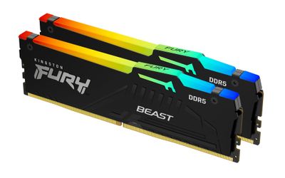 Kingston RAM FURY Beast RGB - 64 GB (2 x 32 GB Kit) - DDR5 6000 DIMM CL30_thumb