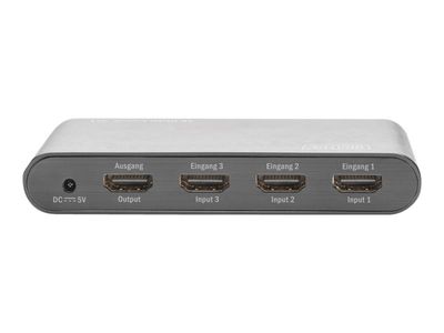 DIGITUS 4K HDMI switch DS-45316 - video/audio switch - 3 ports_4
