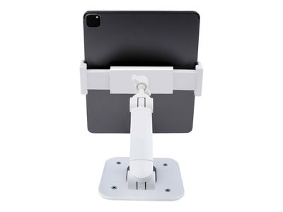 StarTech.com Adjustable Tablet Stand for Desk, Desk/Wall Mountable, Supports Up to 2.2lb, Universal Tablet Stand Holder for Desk, Articulating Tablet Mount with Pivot/Swivel/Rotate - Ergonomic Tablet Stand (ADJ-TABLET-STAND-W) stand - for tablet - white_7