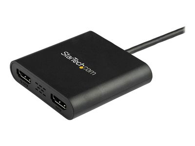 StarTech.com USB 3.0 to Dual HDMI Adapter, 1x 4K 30Hz & 1x 1080p, External Video & Graphics Card, USB Type-A to HDMI Dual Monitor Display Adapter Dongle, Supports Windows Only, Black - USB to Dual HDMI Adapter (USB32HD2) - adapter cable - HDMI / USB - TAA_3