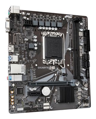 GIGABYTE H610M H V2 Mainboard - Unterstützt Intel Core Prozessoren 14th CPUs, 4+1+1 Hybrid Digital VRM, up to 5600MHz DDR5, 1xPCIe 3.0 M.2, GbE LAN, USB 3.2 Gen 1_3
