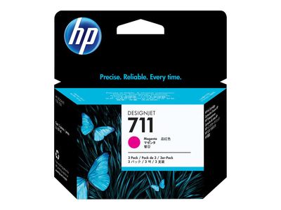 HP 711 - 3er-Pack - Dye-Based Magenta - Original - DesignJet - Tintenpatrone_thumb