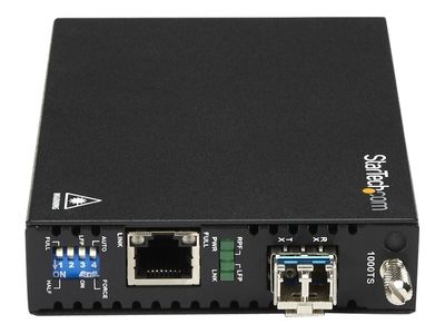 StarTech.com Singlemode (SM) LC Fiber Media Converter for 1Gbe Network - 20km - Gigabit Ethernet - 1310nm - with SFP Transceiver (ET91000SM20) - fiber media converter - 1GbE_2