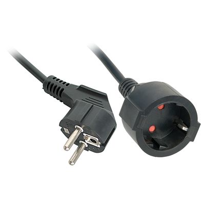 Lindy 30244 Verlängerungskabel 3 m 2 AC-Ausgänge Drinnen Schwarz_thumb