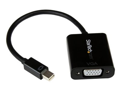 StarTech.com Mini DisplayPort to VGA Adapter - DisplayPort 1.2 - 1080p - Thunderbolt to VGA Monitor Adapter - Mini DP to VGA (MDP2VGA2) - DisplayPort / VGA adapter - Mini DisplayPort to HD-15 (VGA) - 22 cm_1