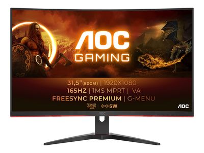 AOC LED Curved Gaming-Display C32G2AE/BK - 80 cm (32") - 1920 x 1080 Full HD_thumb