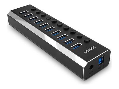 USB Hub Lindy USB 3.0 10-port with ON/OFF_thumb