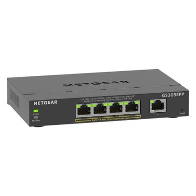 NETGEAR Switch GS305EPP - 5 Ports - 5x GE (10/100/1000) - 4x PoE+_2