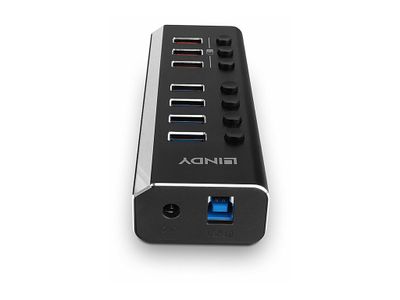 Lindy - Hub - mit 3 Quick Charge 3.0 Ports - 7 Anschlüsse_3