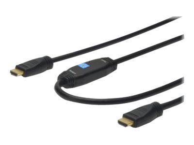 DIGITUS HDMI High Speed Anschlusskabel mit Ethernet und Signalverstärker - HDMI Typ-A Stecker/HDMI Typ-A Stecker - 20 m_thumb