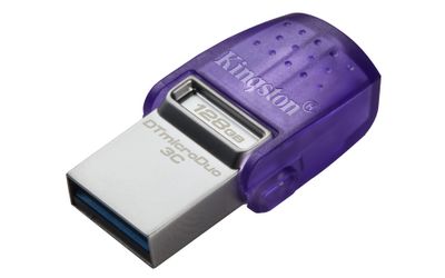 Kingston USB-Stick DataTraveler microDuo 3C - USB 3.2 Gen 1 (3.1 Gen 1) - 128 GB - Blue_thumb