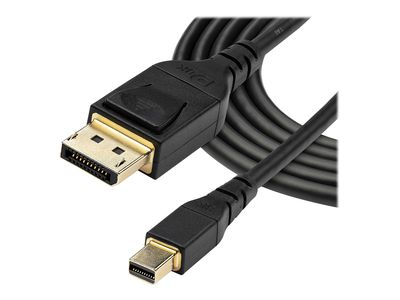 StarTech.com 6ft (2m) VESA Certified Mini DisplayPort to DisplayPort 1.4 Cable, 8K 60Hz HBR3 HDR, Super UHD mDP to DP 1.4 Cord, Slim (34 AWG) Ultra HD 4K 120Hz, Monitor/Video Cable - mDP to DP Cable (DP14MDPMM2MB) - DisplayPort-Kabel - Mini DisplayPort zu_3