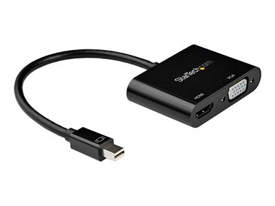 StarTech.com Mini DisplayPort to HDMI VGA Adapter - mDP 1.2 HBR2 to HDMI 2.0 4K 60Hz or VGA Video Monitor Converter - TB2 Compatible - video interface converter - Mini DisplayPort / HDMI / VGA_1