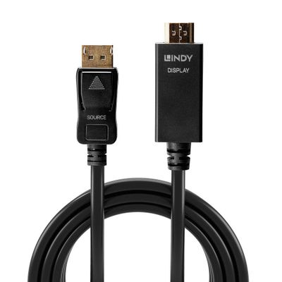 Lindy 36920 Videokabel-Adapter 0,5 m DisplayPort HDMI Typ A (Standard) Schwarz_2