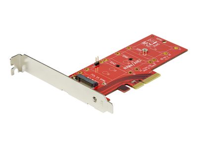 StarTech.com M2 PCIe SSD Adapter - x4 PCIe 3.0 NVMe / AHCI / NGFF / M-Key - Low Profile and Full Profile - SSD PCIe M.2 Adapter (PEX4M2E1) - interface adapter - M.2 Card - PCIe x4_thumb