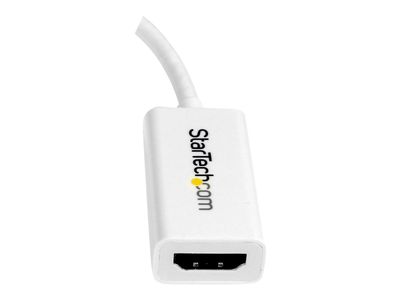 StarTech.com Mini DisplayPort to HDMI 4K Audio / Video Converter - mDP 1.2 to HDMI Active Adapter for MacBook Pro/Air - 4K @ 30Hz - White (MDP2HD4KSW) - video converter - white_2