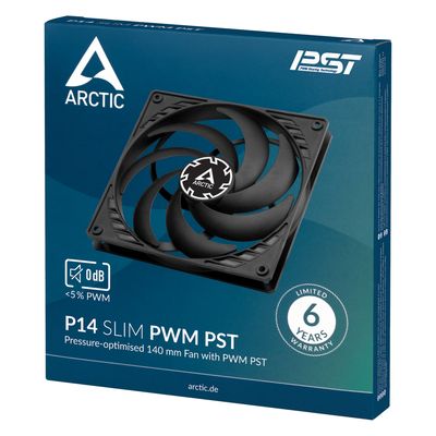 ARCTIC P14 Slim PWM PST Pressure-optimised 140 mm PWM Fan with integrated Y-cable_6