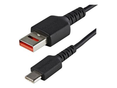 StarTech.com 3ft (1m) Secure Charging Cable, USB-A to USB-C Data Blocker Charge-Only Cable, No-Data Power-Only Charger Cable for Phone/Tablet, Data Blocking USB Protector Adapter Cable - 5V at 2.4A (12W max) (USBSCHAC1M) - USB Typ-C-Kabel - USB (nur Strom_thumb