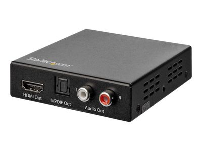 StarTech.com HDMI Audio Extractor - 4K 60Hz - HDMI Audio De-embedder - HDR - Toslink Optical Audio - Dual RCA Audio - HDMI Audio (HD202A) - HDMI audio signal extractor_1