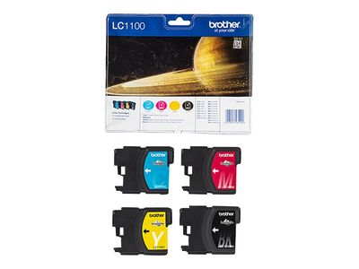 Brother LC1100 Value Pack - 4er-Pack - Schwarz, Gelb, Cyan, Magenta - Original - Tintenpatrone_3